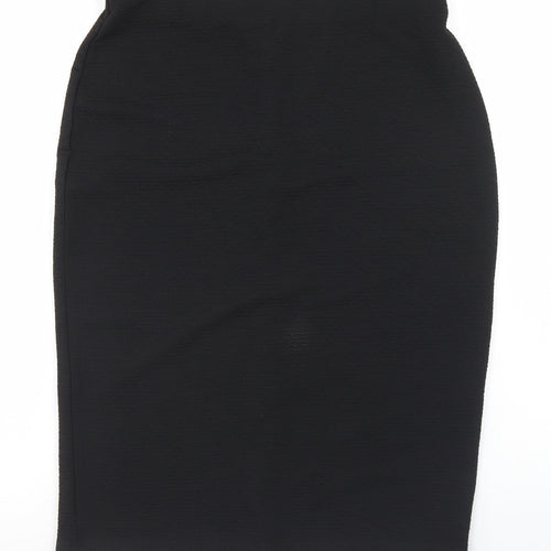 New Look Womens Black  Polyester Straight & Pencil Skirt Size 14