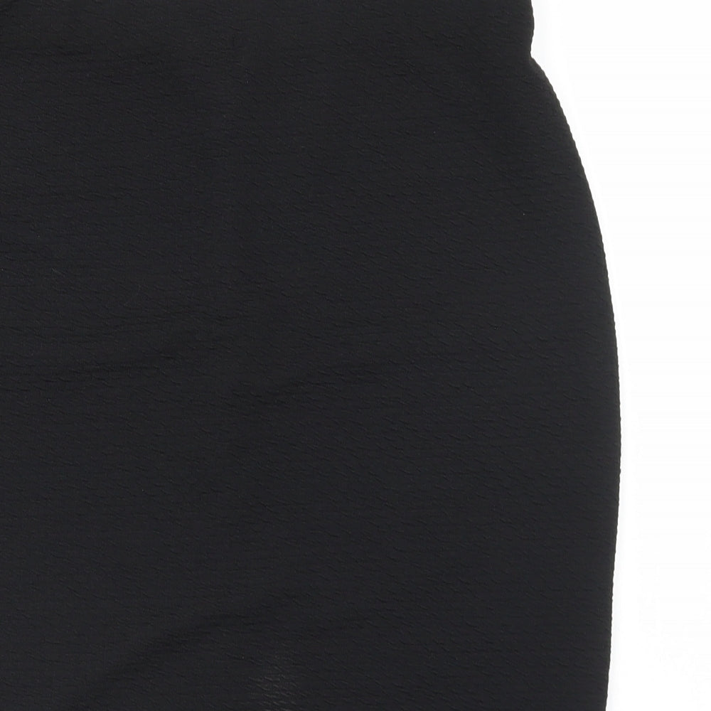 New Look Womens Black  Polyester Straight & Pencil Skirt Size 14