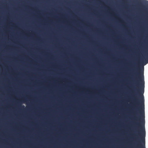 Hullabaloo Boys Blue  Cotton Basic T-Shirt Size 5-6 Years Crew Neck  - Part Time Superhero