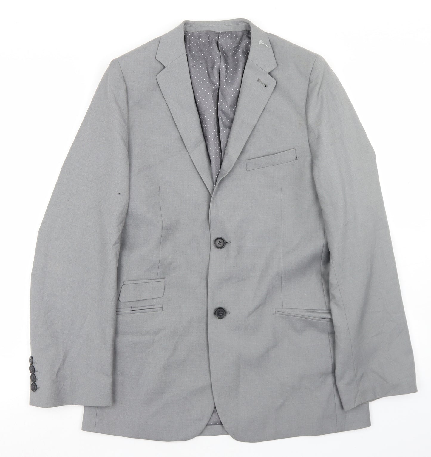 TU Boys Grey   Jacket Blazer Size 14 Years  Button