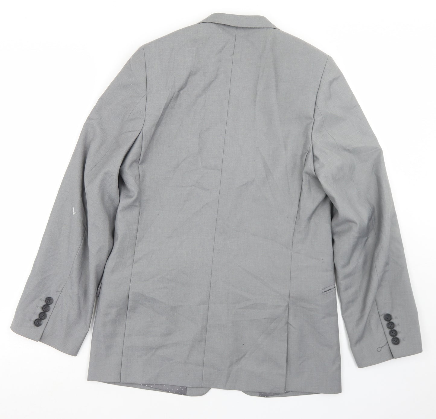 TU Boys Grey   Jacket Blazer Size 14 Years  Button