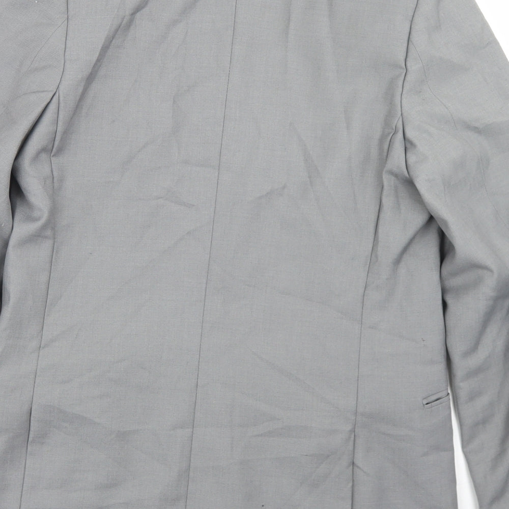 TU Boys Grey   Jacket Blazer Size 14 Years  Button