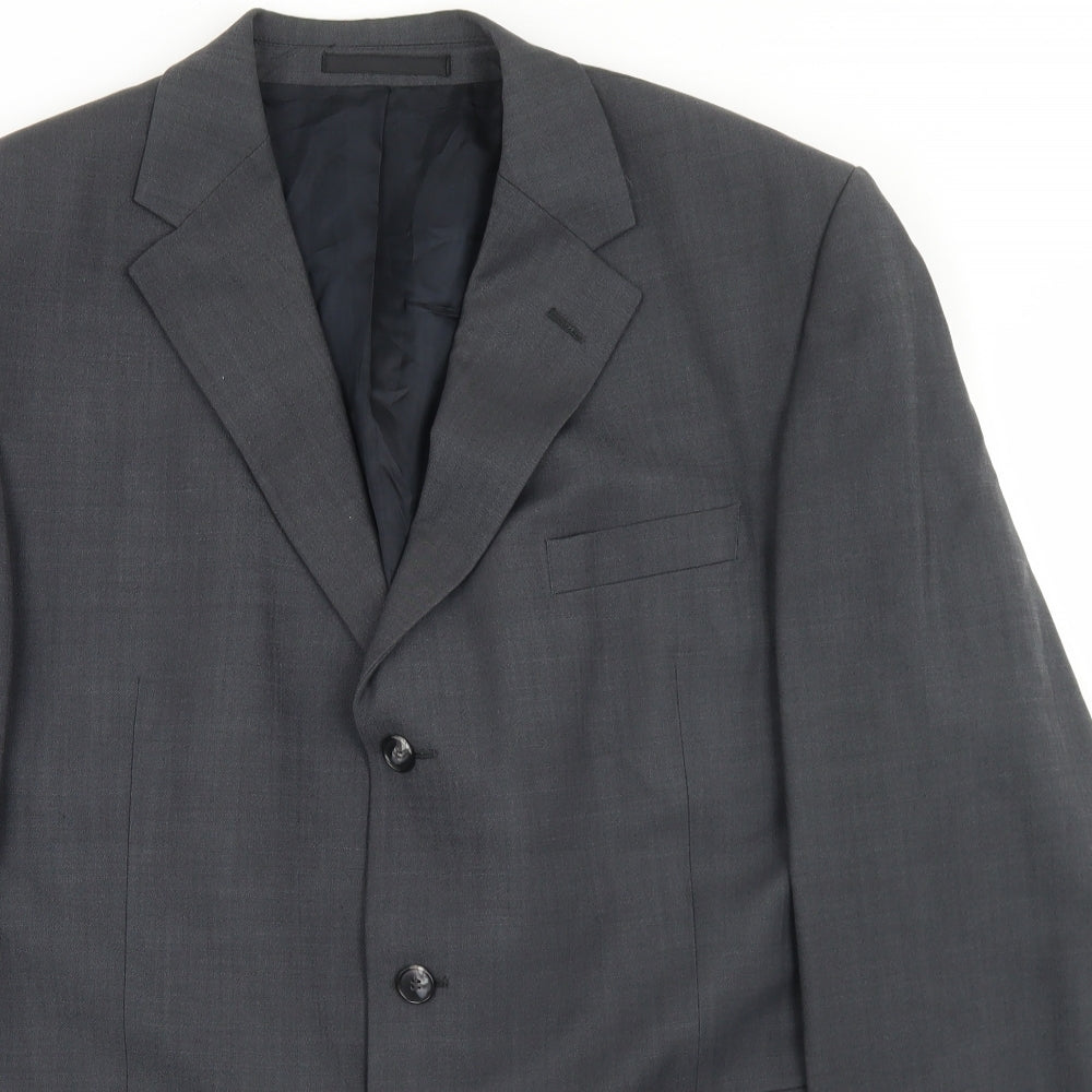 Centaur Mens Grey  Wool Jacket Blazer Size 46