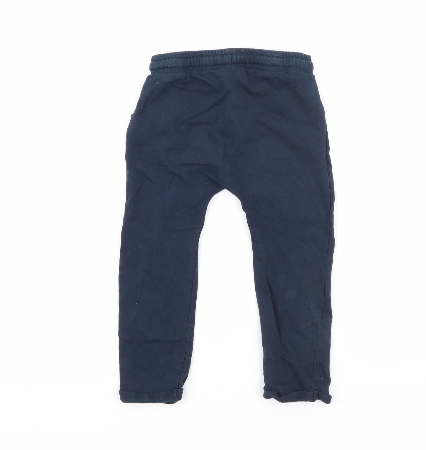 So Cute Boys Blue  Cotton Jogger Trousers Size 2-3 Years  Regular Tie