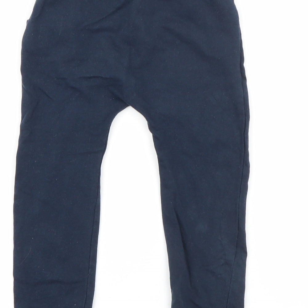 So Cute Boys Blue  Cotton Jogger Trousers Size 2-3 Years  Regular Tie