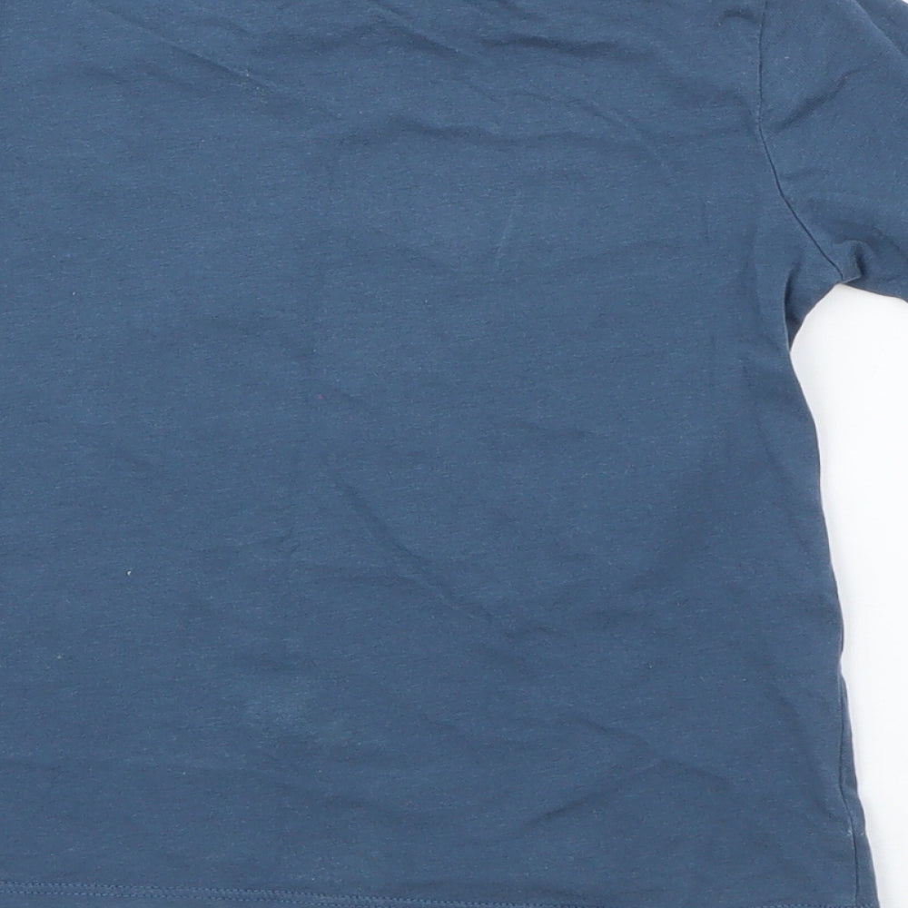 H&M Boys Blue  Cotton Pullover T-Shirt Size 3-4 Years Crew Neck  - NASA