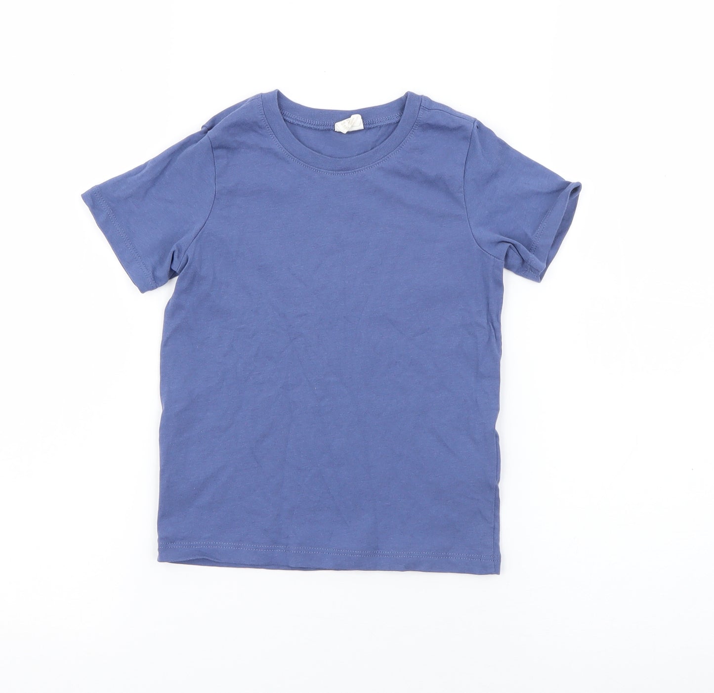 H&M Boys Blue  Cotton Pullover T-Shirt Size 3 Years Crew Neck