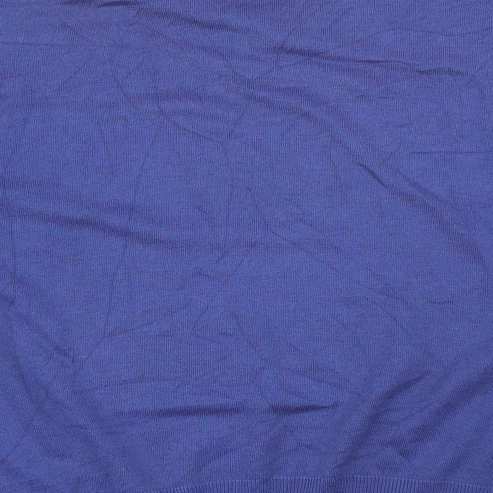 Gabicci Mens Blue Crew Neck  Wool Pullover Jumper Size 4XL