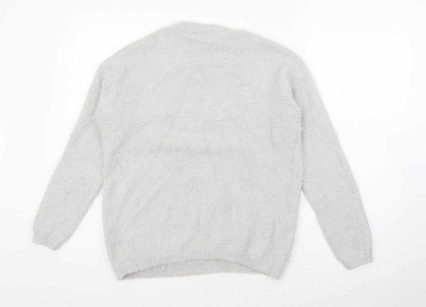 Primark Womens Grey Crew Neck  Nylon Pullover Jumper Size 2XS   - Harry Potter