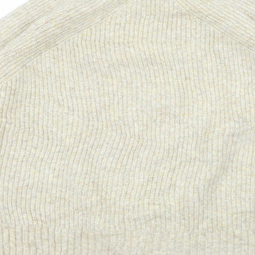 Marks and Spencer Womens Beige High Neck  Polyamide Pullover Jumper Size XL