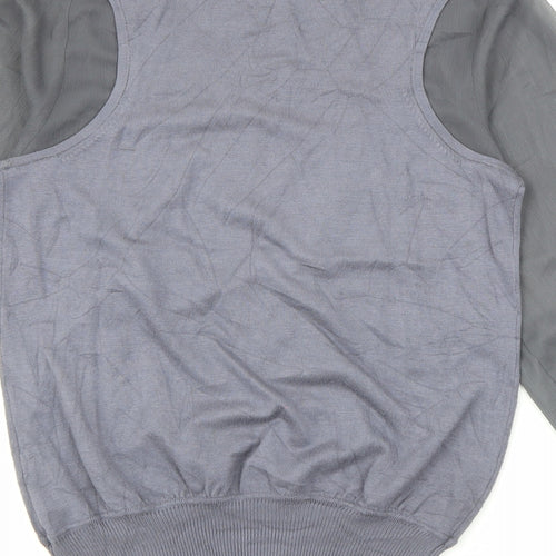 NEXT Womens Grey Scoop Neck  Viscose Pullover Jumper Size 10