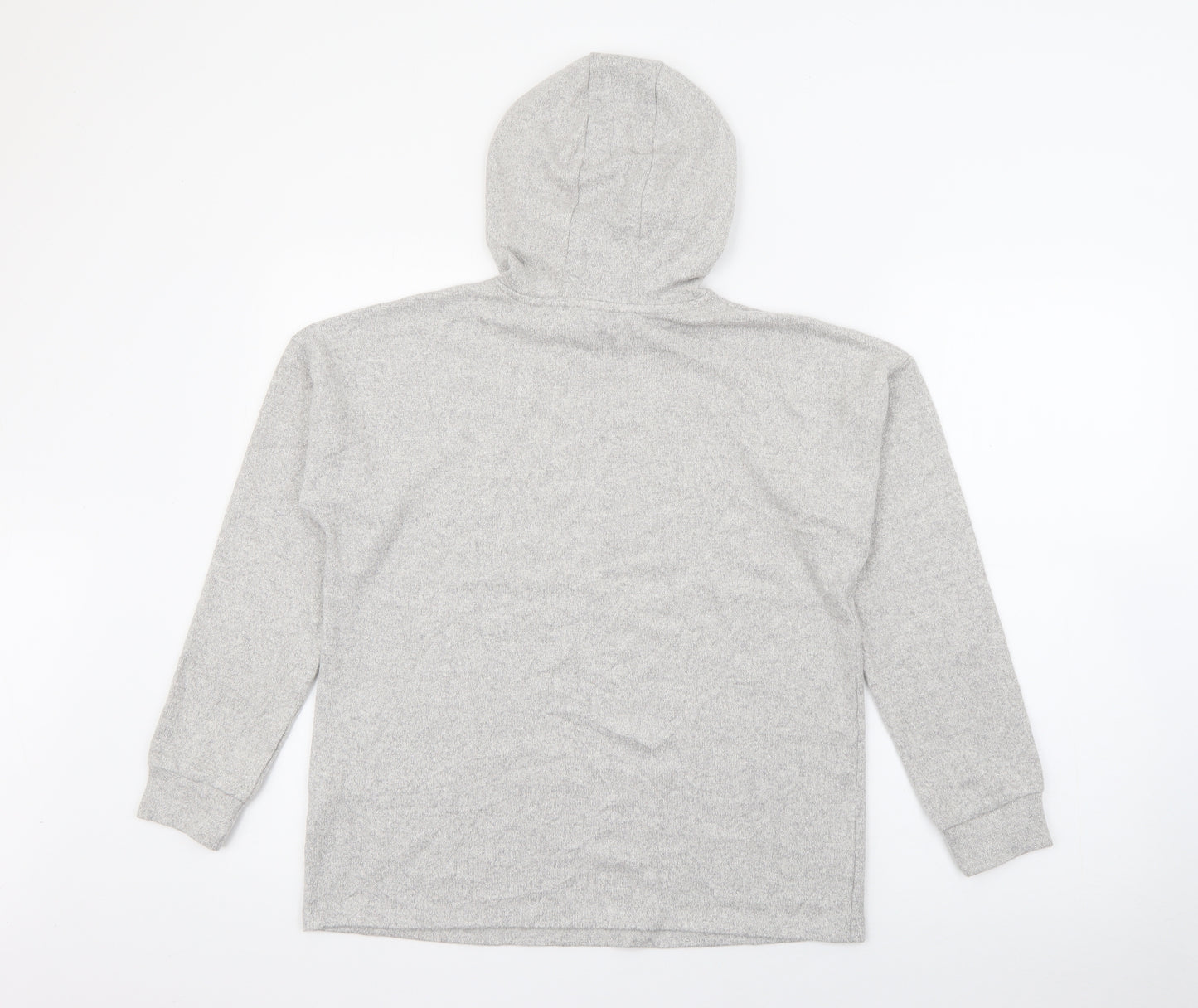 Marks and Spencer Girls Grey  Viscose Pullover Hoodie Size 12-13 Years