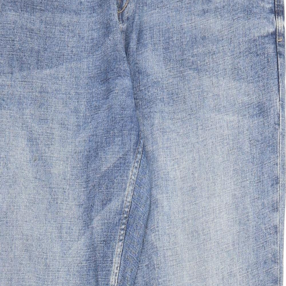 NEXT Mens Blue  Cotton Straight Jeans Size 40 L31 in Regular Button