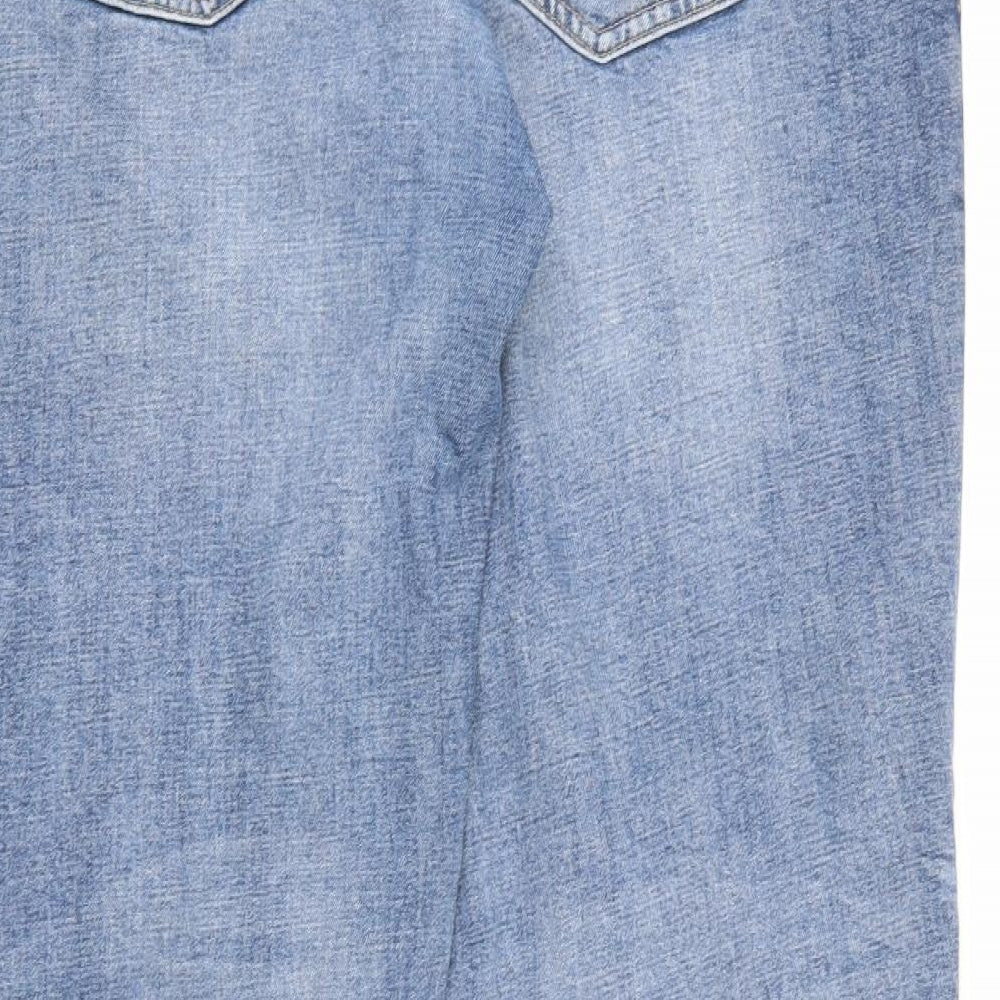 NEXT Mens Blue  Cotton Straight Jeans Size 40 L31 in Regular Button