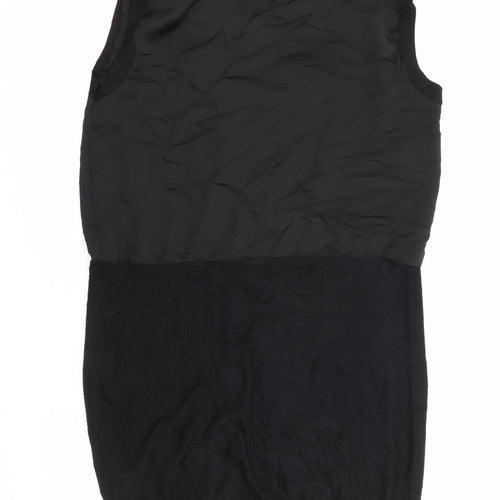 Yest Womens Black  Polyester Jumper Dress  Size M  Cowl Neck