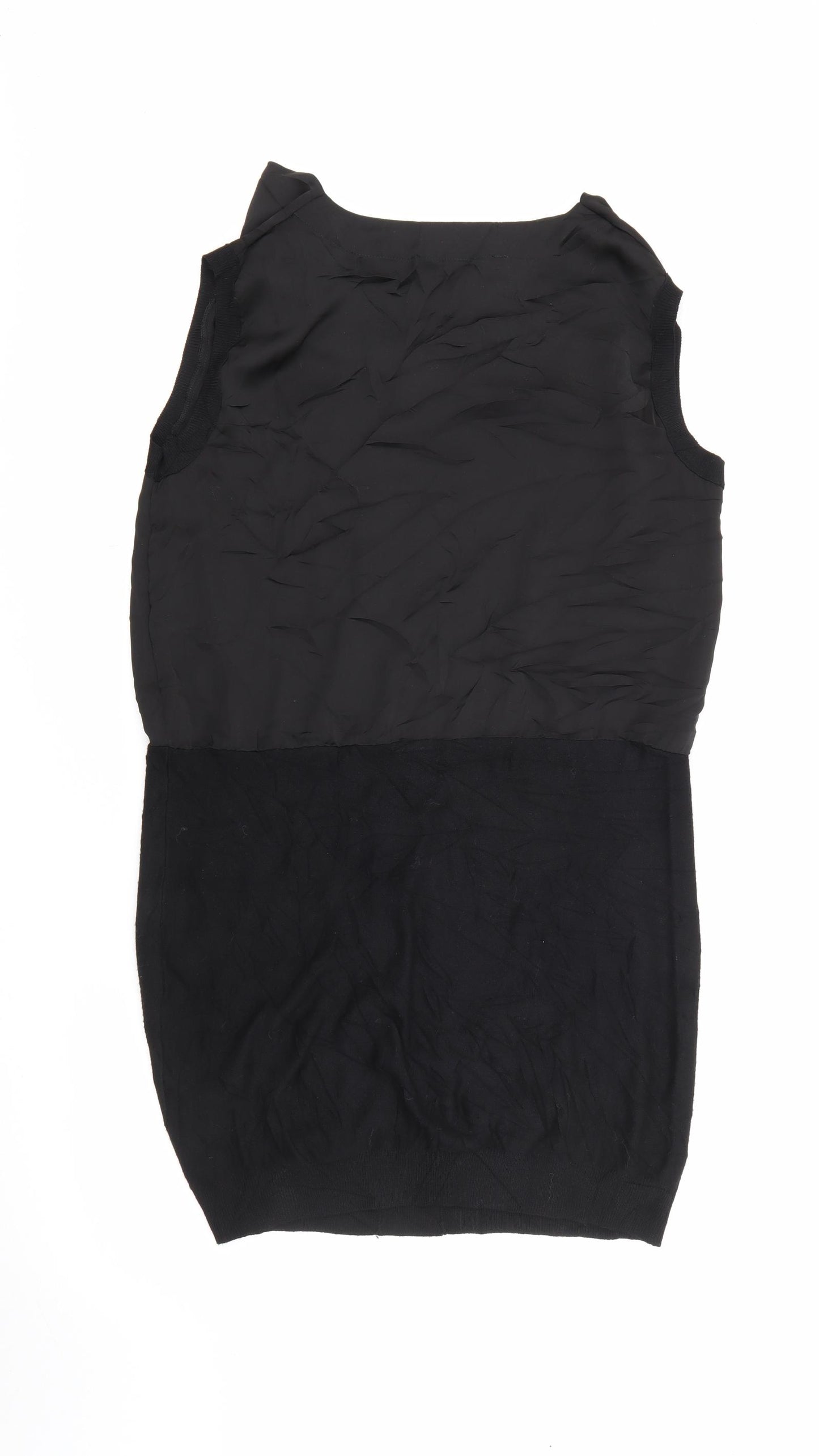 Yest Womens Black  Polyester Jumper Dress  Size M  Cowl Neck