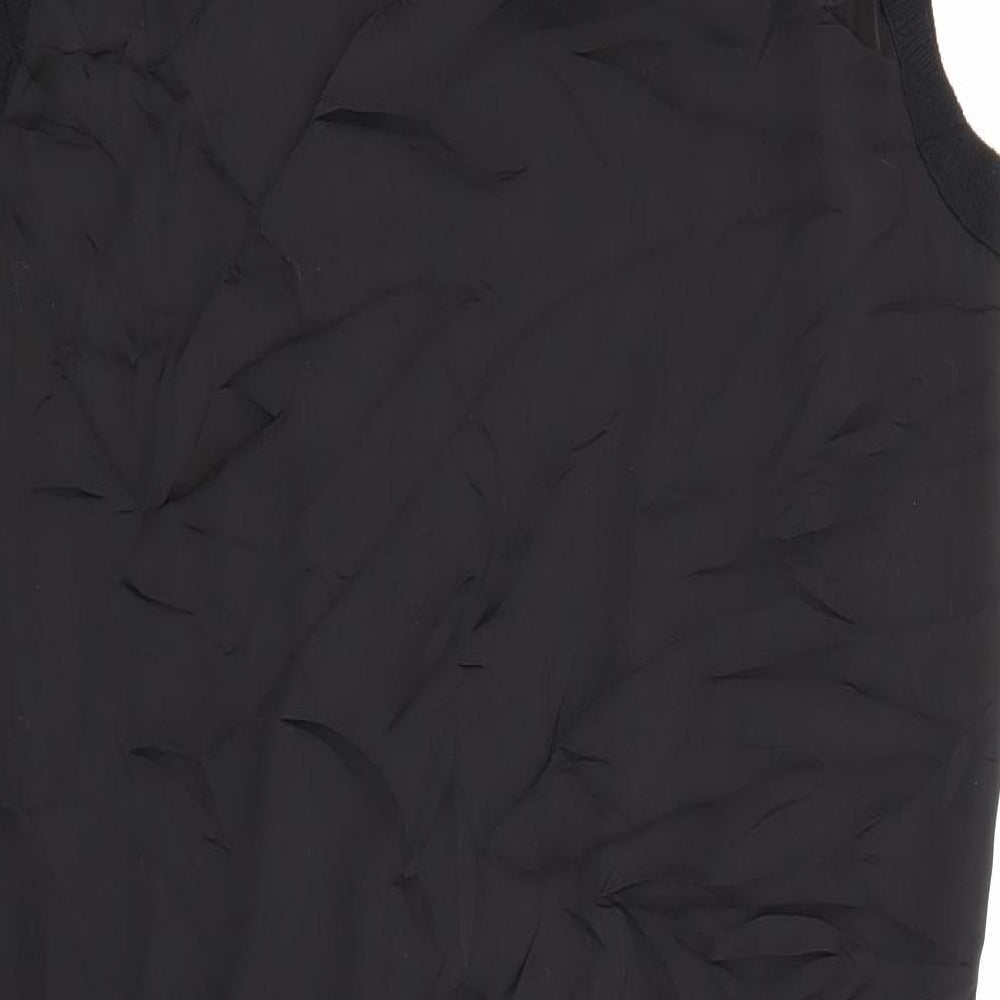 Yest Womens Black  Polyester Jumper Dress  Size M  Cowl Neck