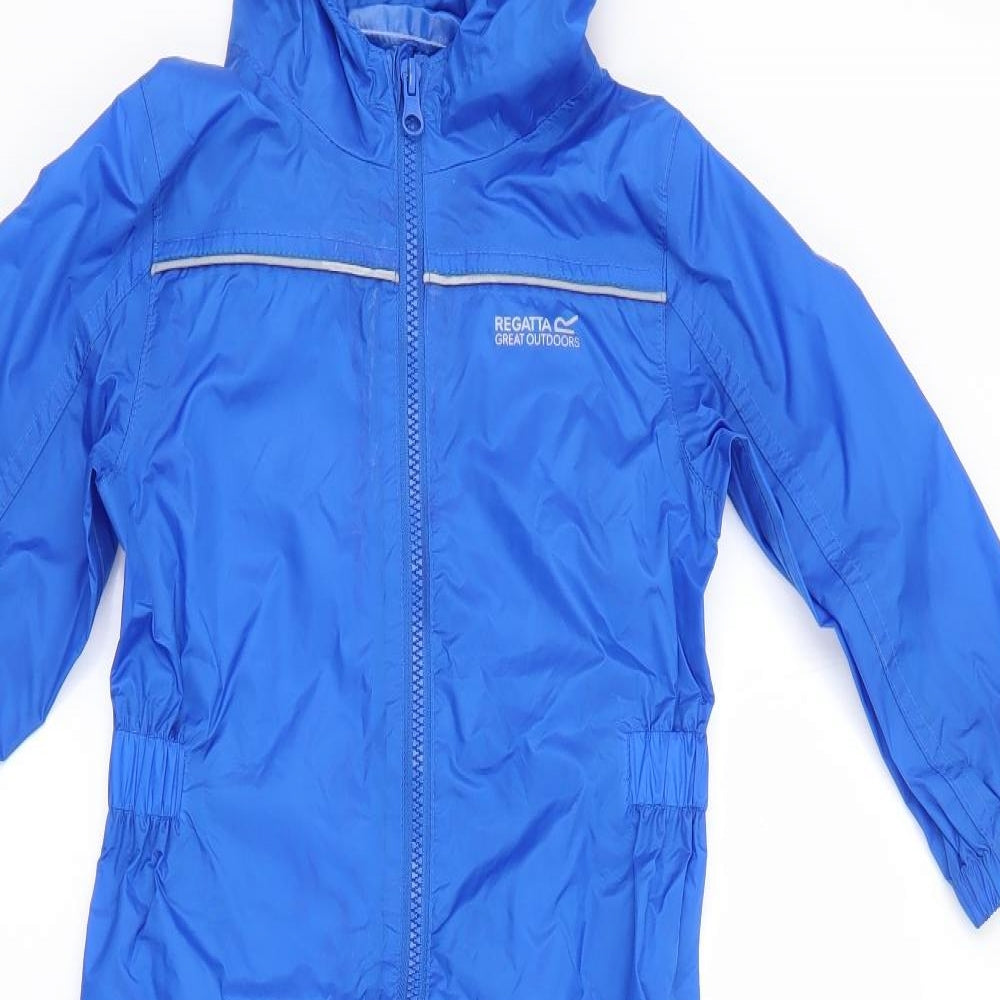 Regatta Boys Blue   Rain Coat Snowsuit Size 2-3 Years  Zip