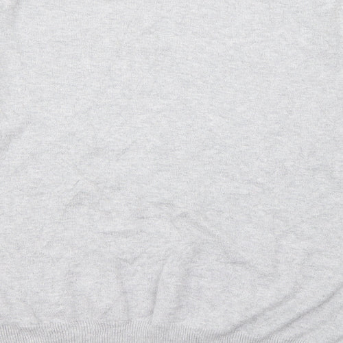 Woolovers Womens Grey Crew Neck  Wool Pullover Jumper Size S