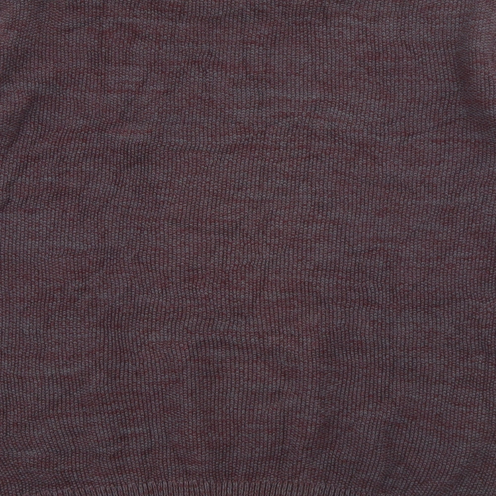 Linea Mens Purple Crew Neck  Cotton Pullover Jumper Size L