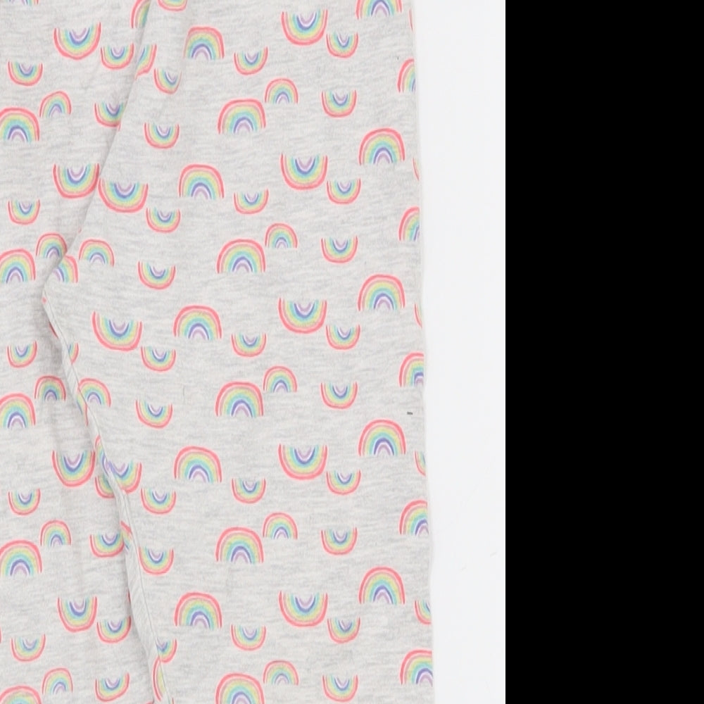 Young Dimension Girls Grey  Cotton Jogger Trousers Size 7-8 Years  Regular Pullover - Leggings