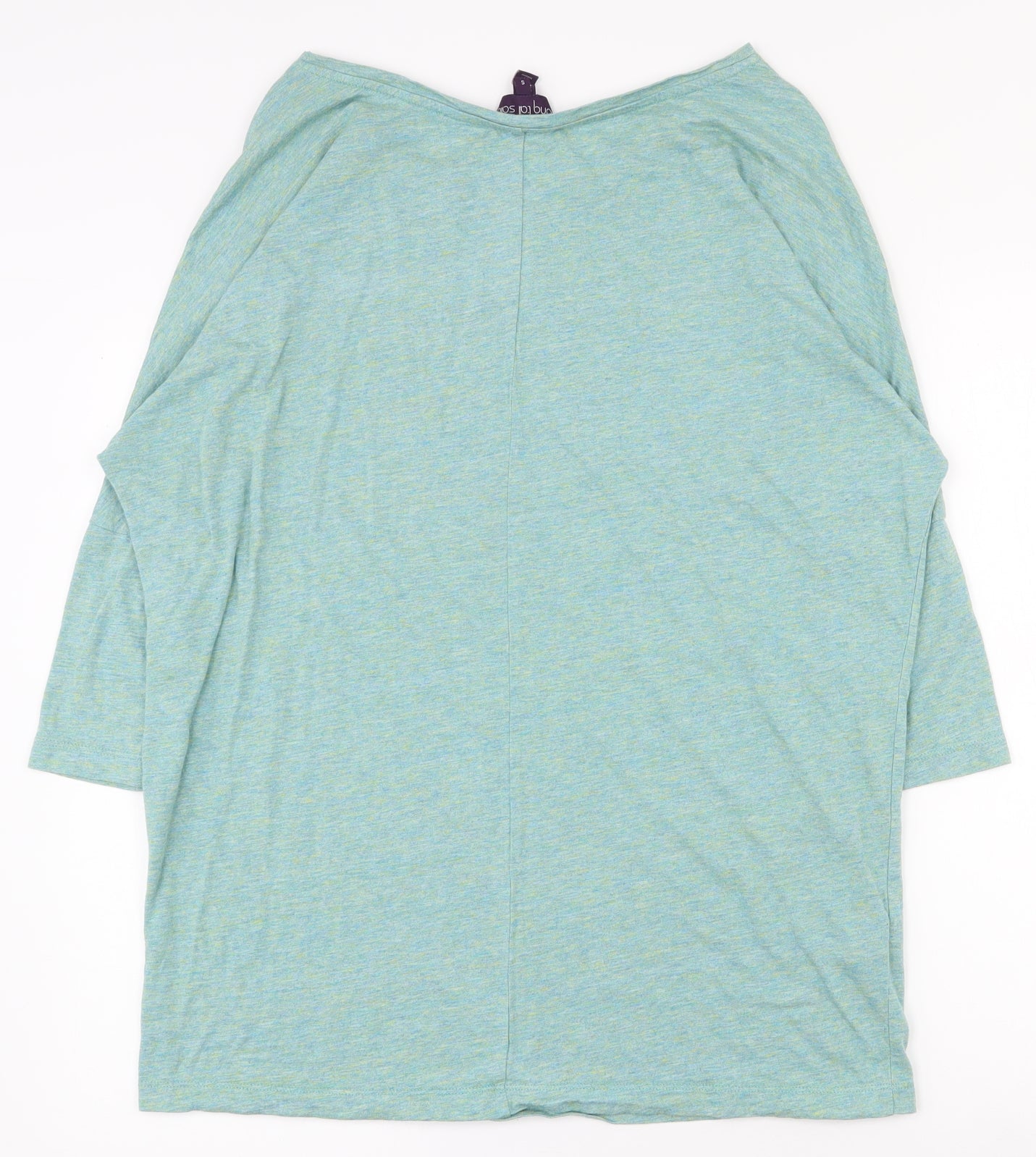 Long Tall Sally Womens Green  Viscose Basic T-Shirt Size S Round Neck