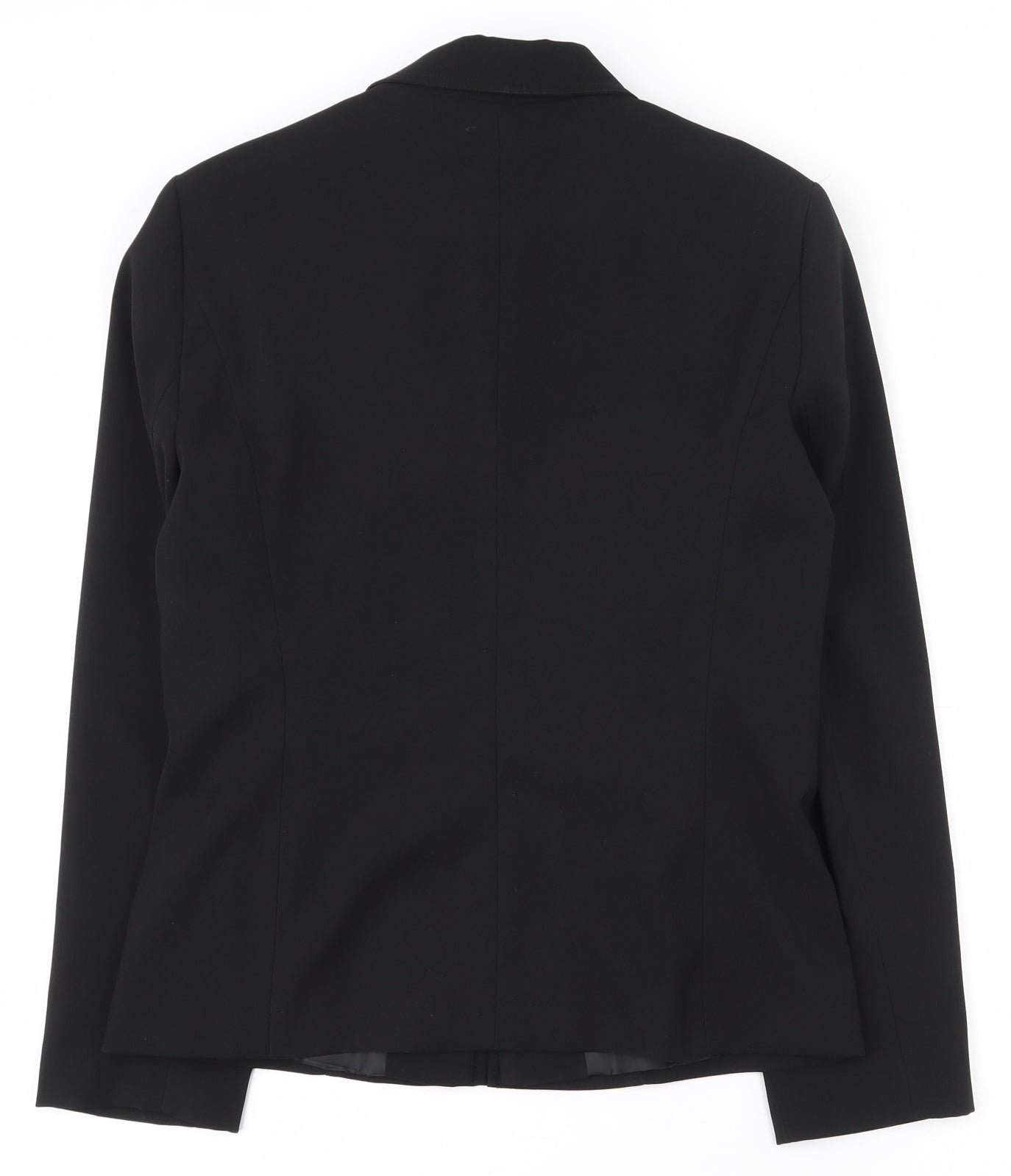 Dunnes Stores Womens Black   Jacket  Size 10  Zip - Shoulder pads