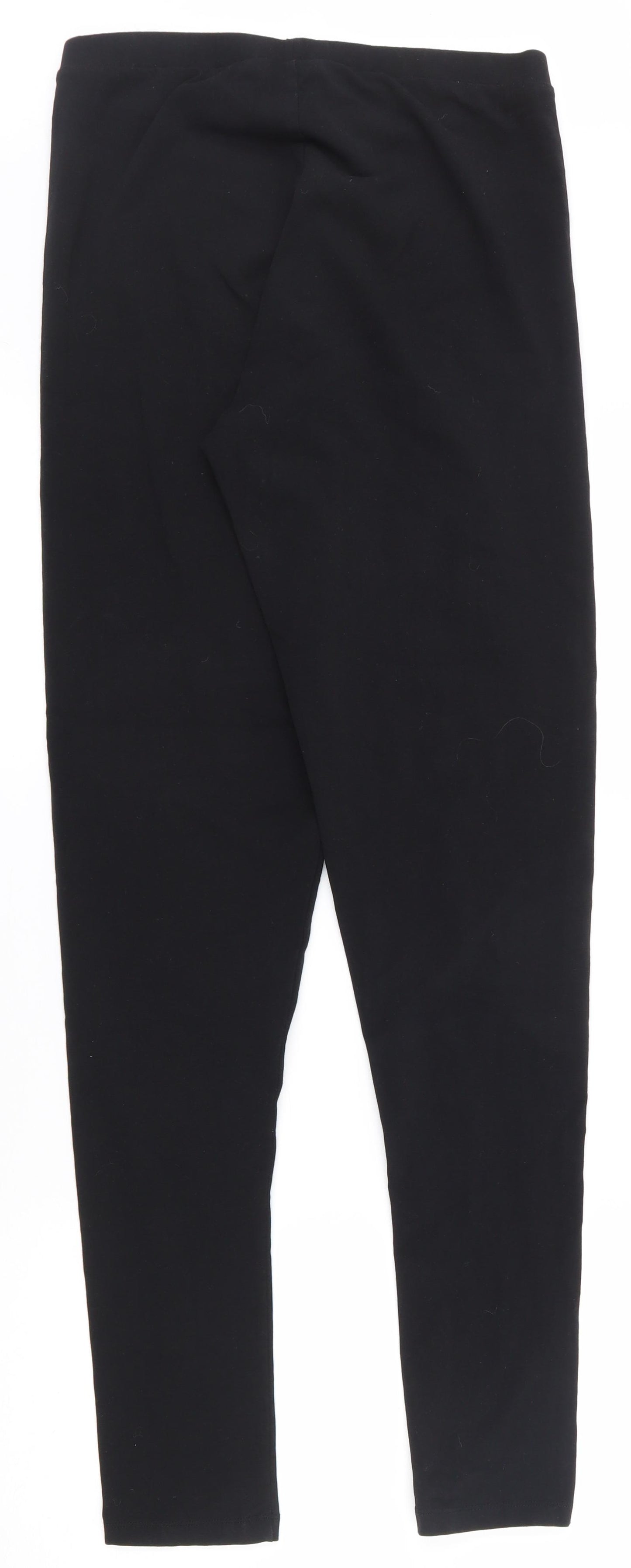 Long Tall Sally Womens Black  Cotton Jogger Leggings Size M L32.5 in