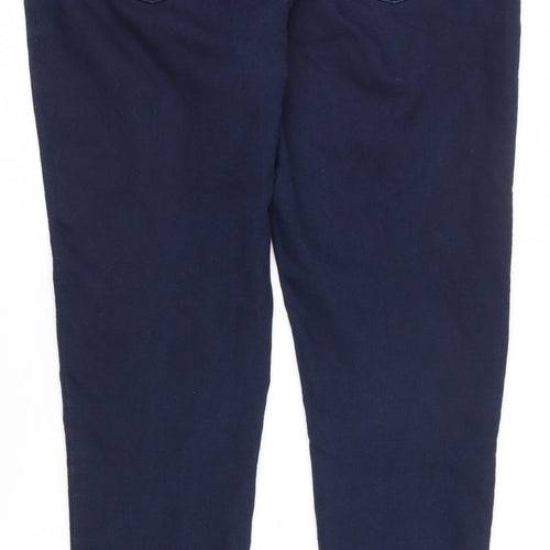 Marks and Spencer Womens Blue  Cotton Jegging Leggings Size 16 L30 in