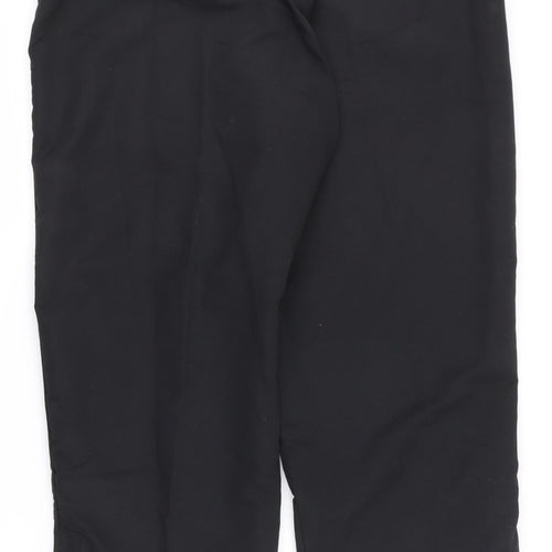 Slazenger Mens Black  100% Polyester Jogger Trousers Size M L27 in Regular Drawstring - Zip ankles