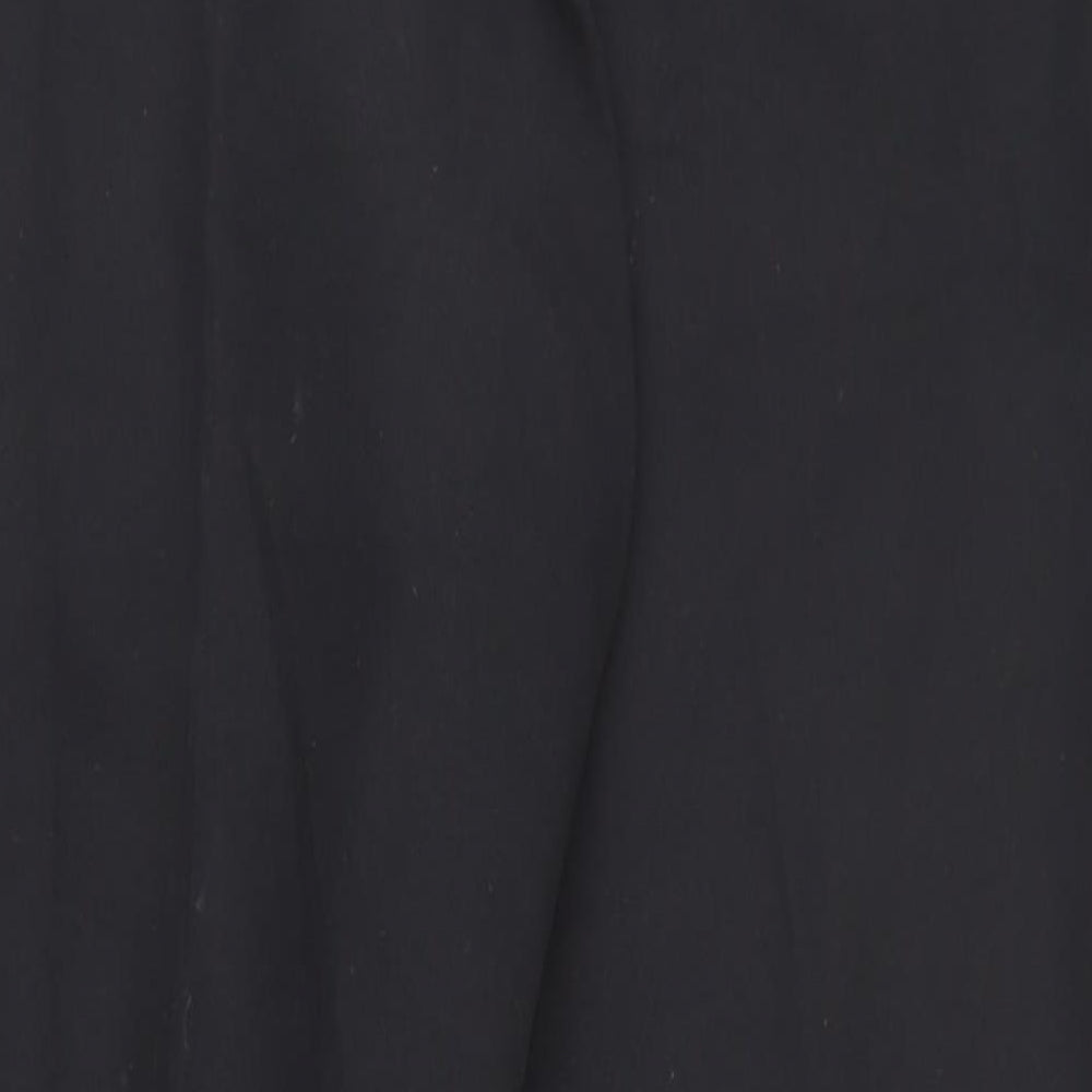 Slazenger Mens Black  100% Polyester Jogger Trousers Size M L27 in Regular Drawstring - Zip ankles