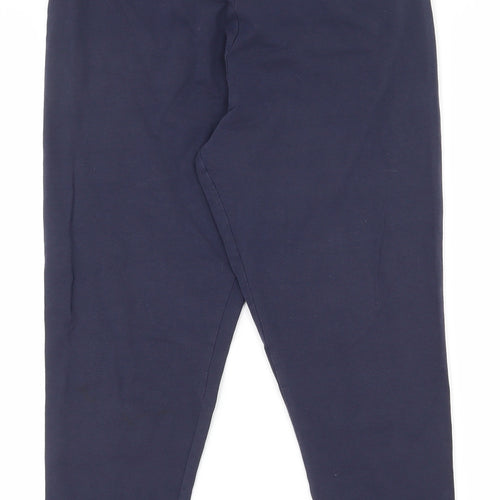 Dunnes Stores Womens Blue  Cork Compression Shorts Size M L18 in Regular Pull On