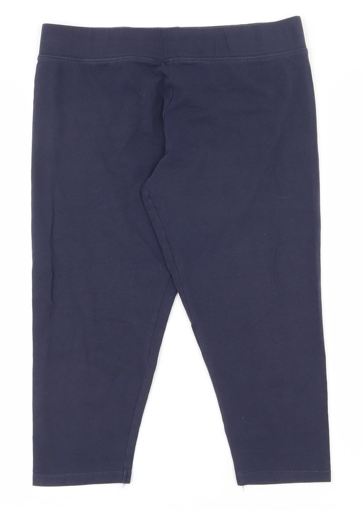 Dunnes Stores Womens Blue Cork Compression Shorts Size M L18 in Regular Pull On