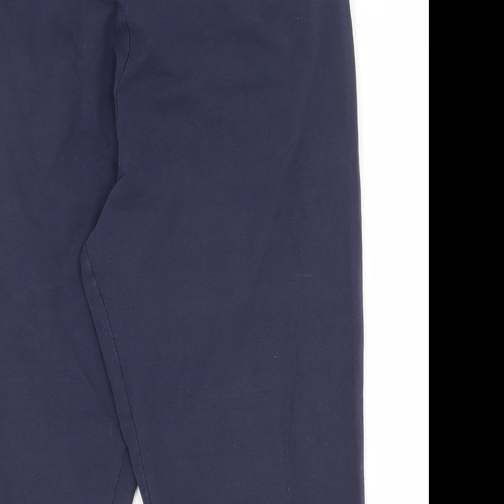 Dunnes Stores Womens Blue  Cork Compression Shorts Size M L18 in Regular Pull On