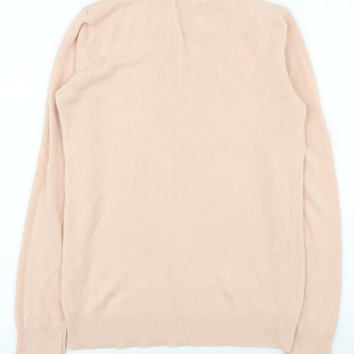 Atmosphere Womens Pink Round Neck  Acrylic Pullover Jumper Size 8