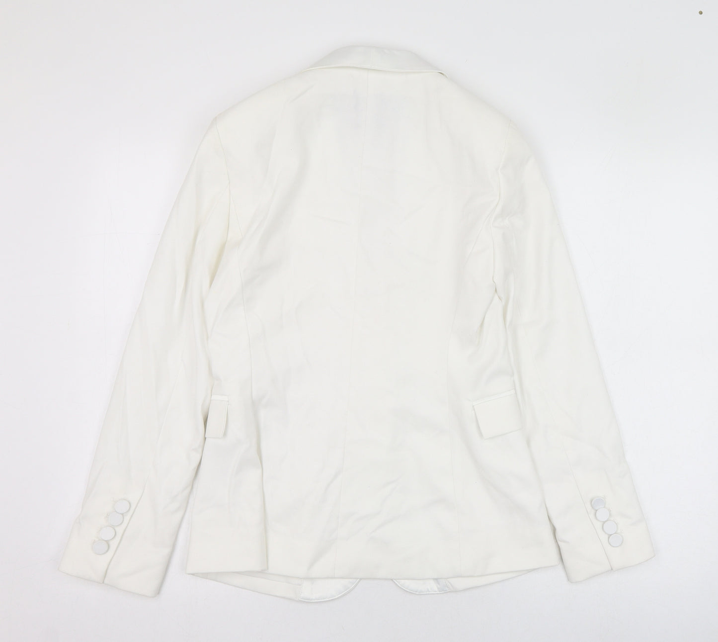 New Look Womens White   Jacket Blazer Size 8  Button