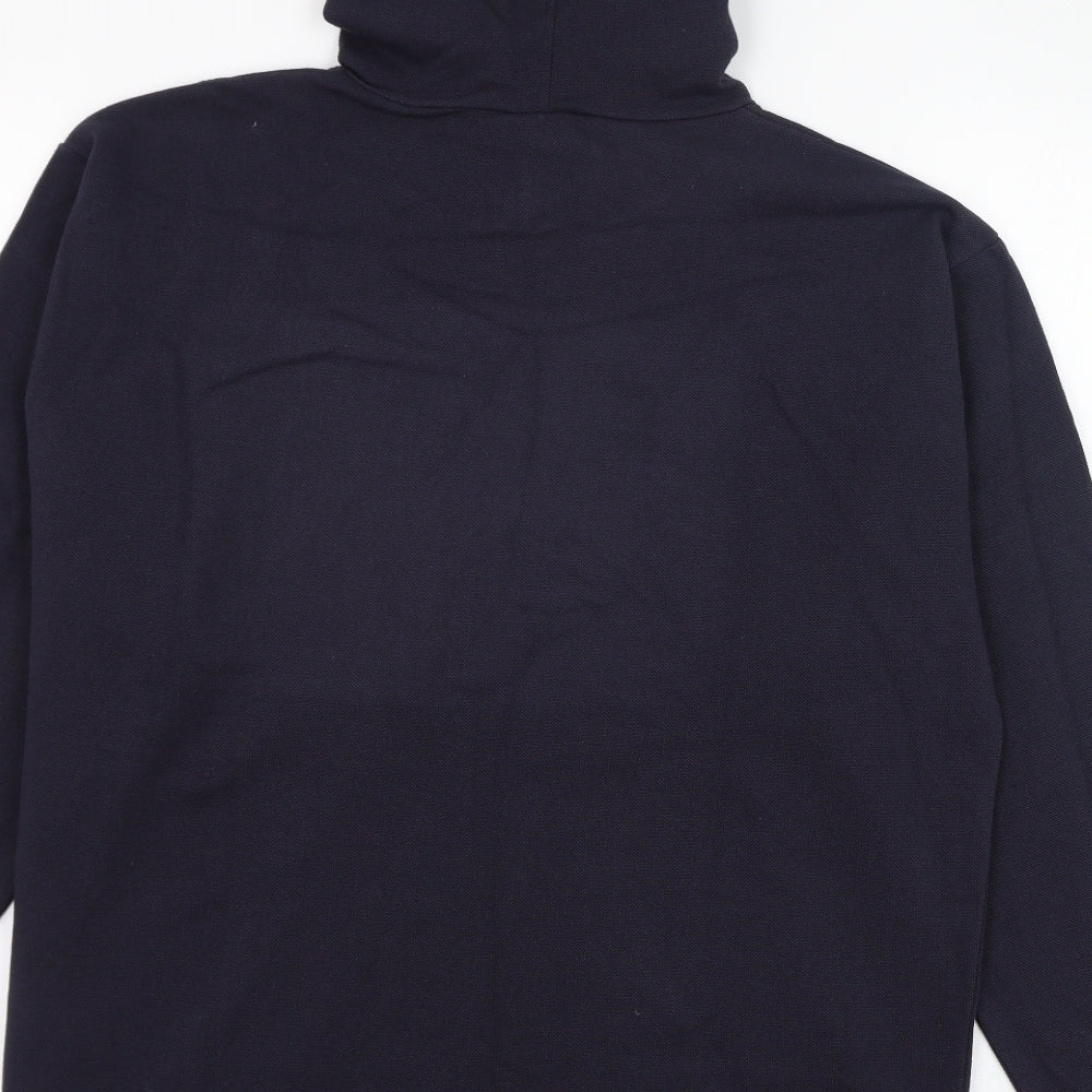 Teejac Mens Blue  Cotton Pullover Hoodie Size M   - Snowdon