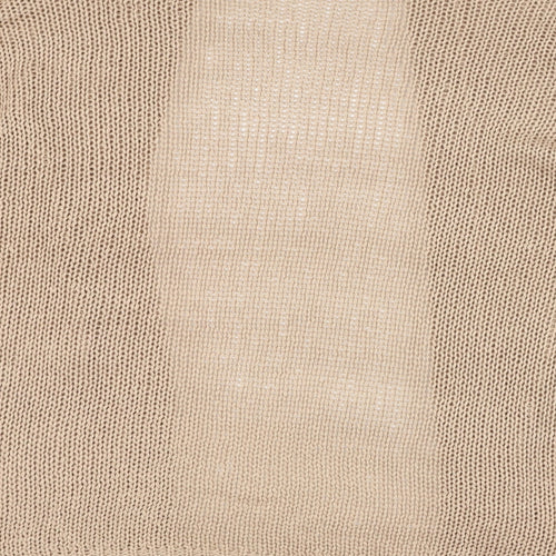 Brave Soul Womens Brown Square Neck  Acrylic Cardigan Jumper Size 14
