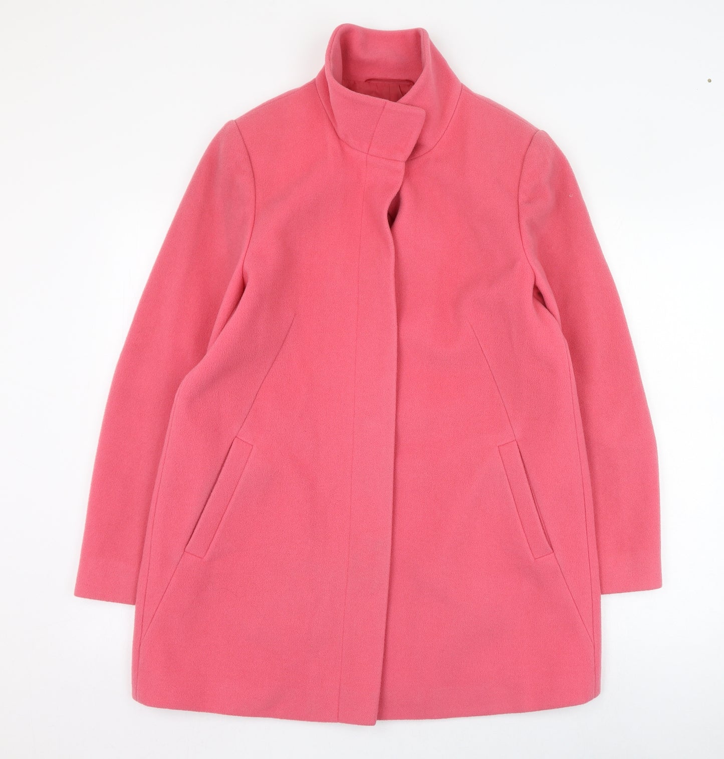 Marks and Spencer Womens Pink   Overcoat Coat Size 12  Button