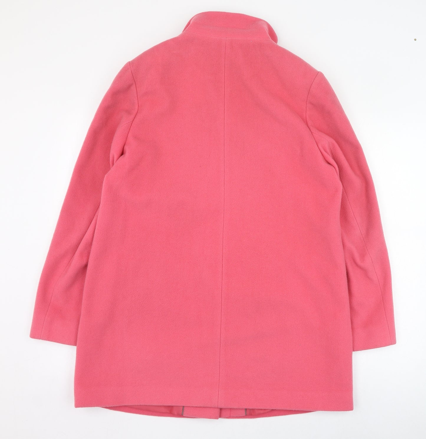 Marks and Spencer Womens Pink   Overcoat Coat Size 12  Button