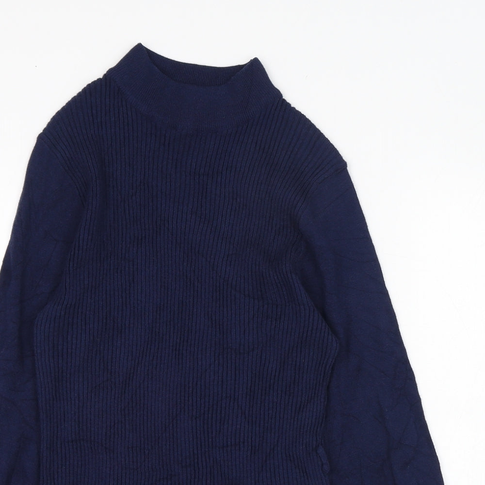 SheIn Womens Blue Round Neck  Viscose Pullover Jumper Size 3XL