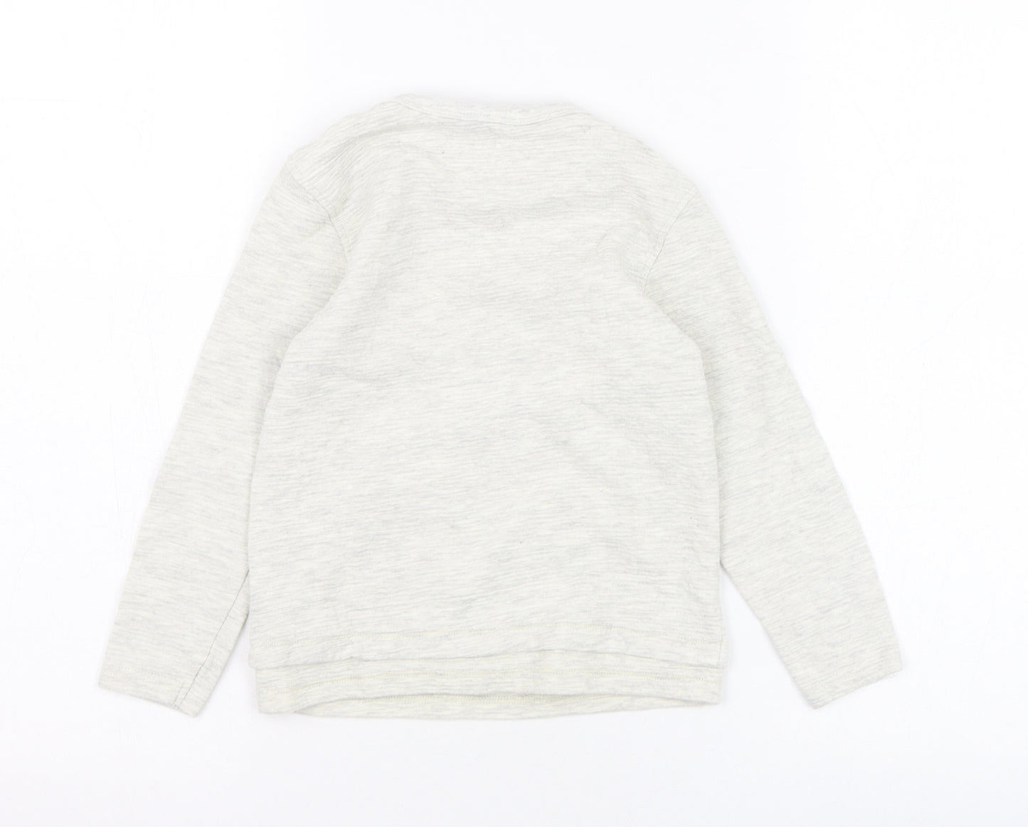 George Boys Grey  Cotton Pullover Sweatshirt Size 5-6 Years  Pullover