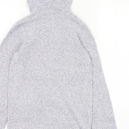 Roots Girls Blue  Cotton Pullover Hoodie Size 11-12 Years  Pullover