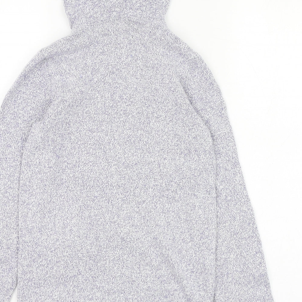 Roots Girls Blue  Cotton Pullover Hoodie Size 11-12 Years  Pullover