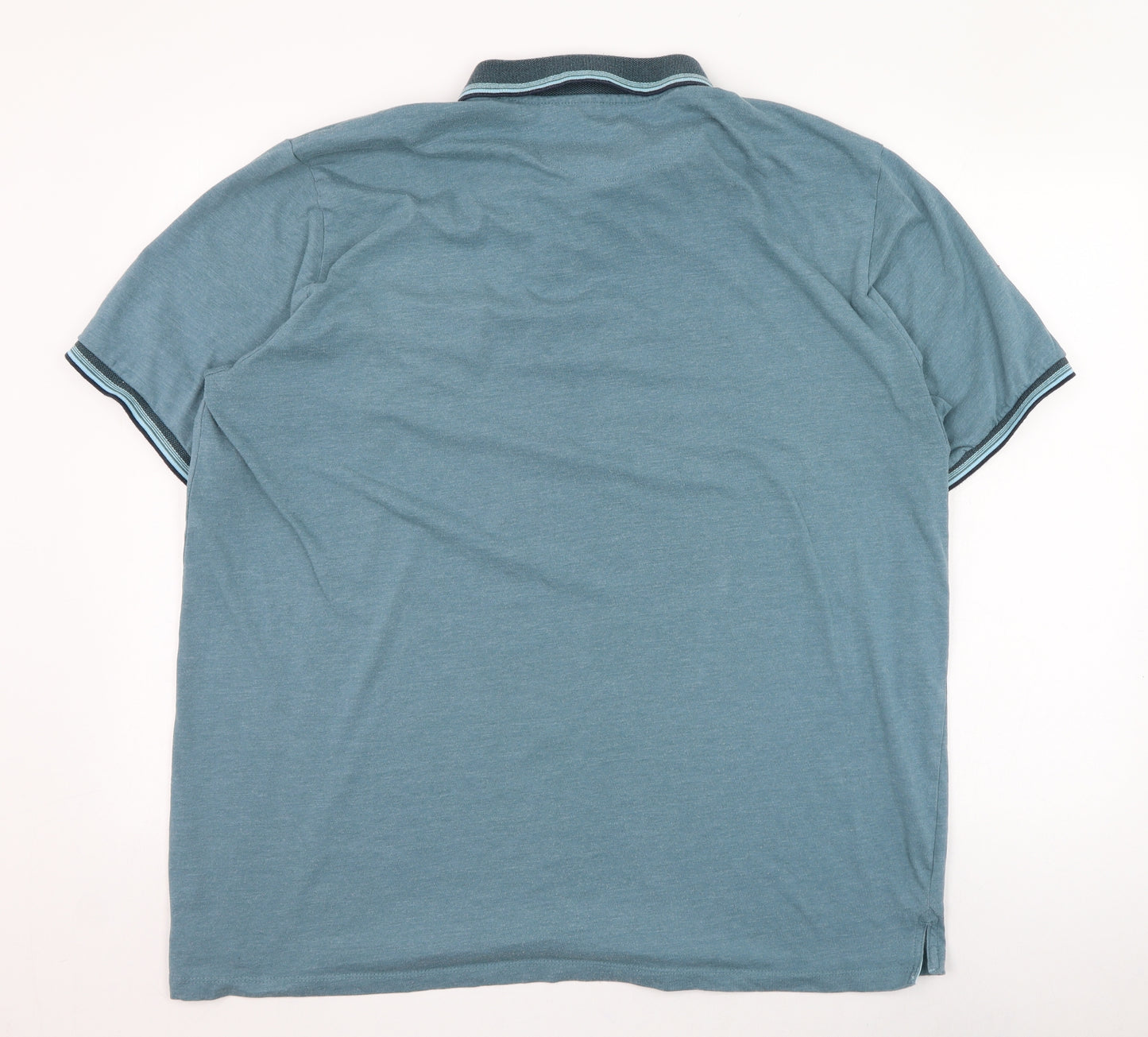 Dunnes Stores Mens Blue  Cotton  Polo Size 2XL Collared Pullover