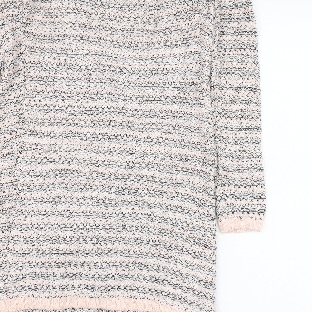 Atmosphere Womens Pink Round Neck  Cotton Cardigan Jumper Size 6