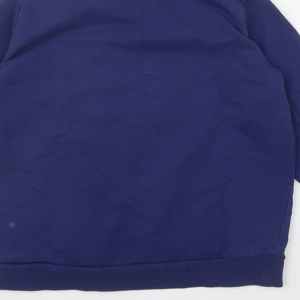 Matalan Girls Blue  Cotton Pullover Sweatshirt Size 8-9 Years   - Rudolph