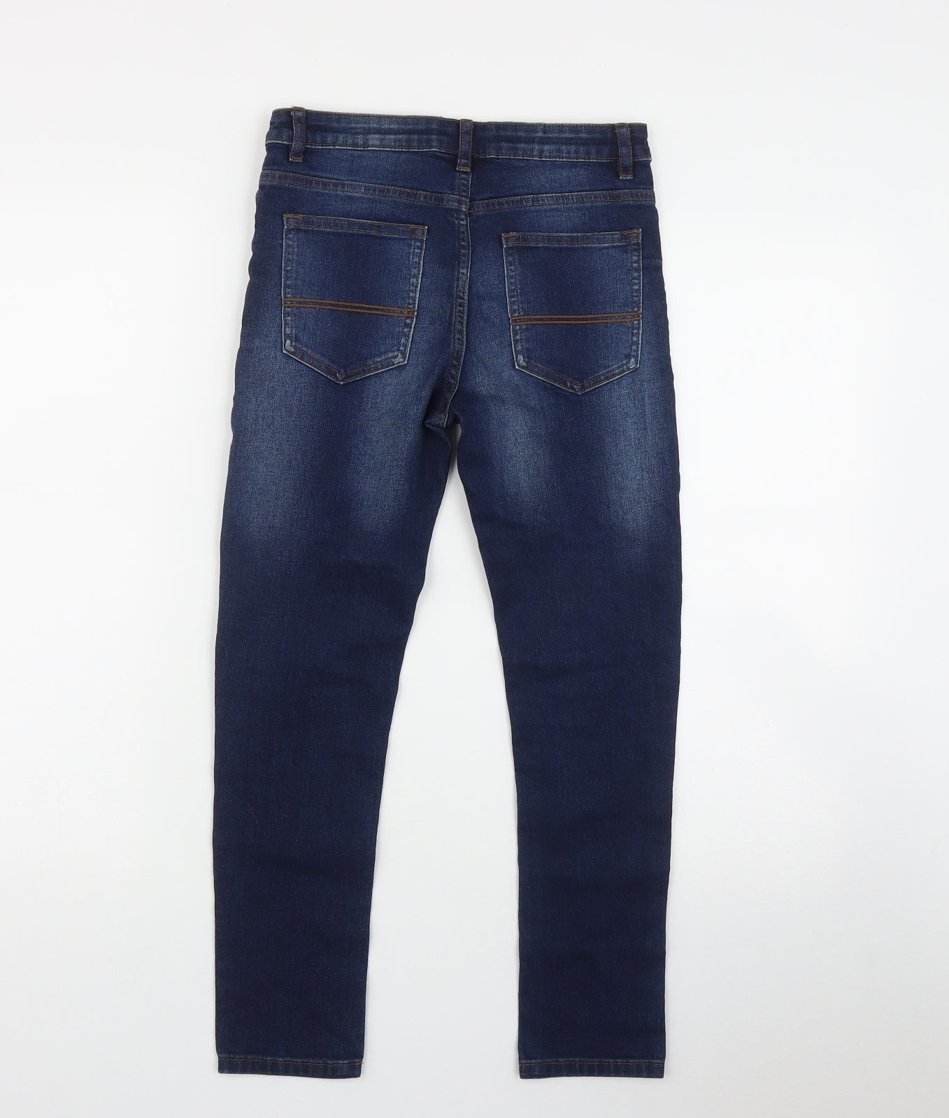NEXT Girls Blue  Cotton Skinny Jeans Size 10 Years  Regular Zip