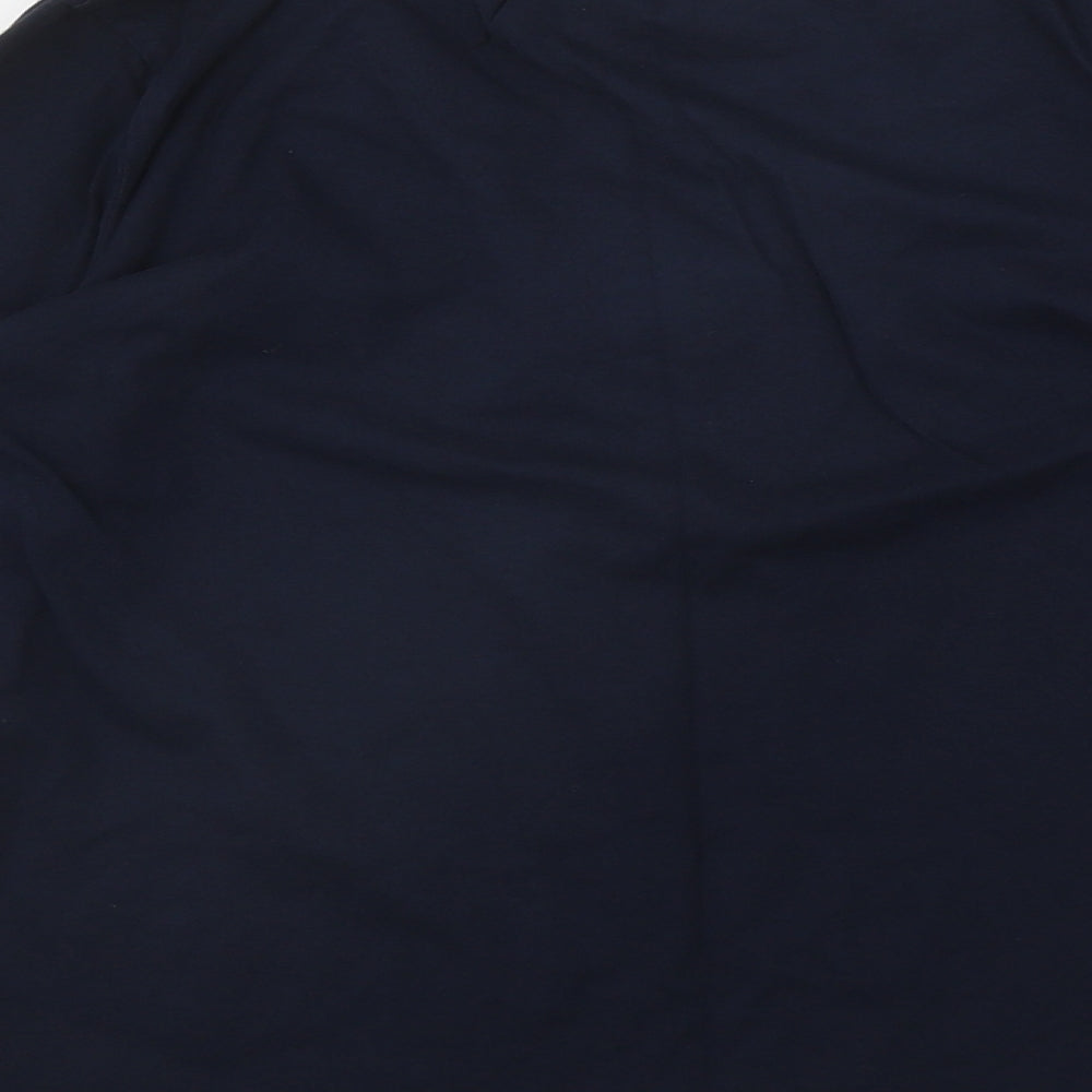 NEXT Boys Blue  Cotton Basic T-Shirt Size 10 Years Round Neck  - Minecraft Christmas