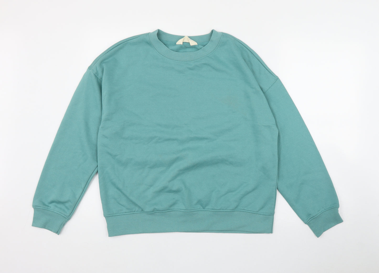 Primark Womens Green  Cotton Pullover Sweatshirt Size 10